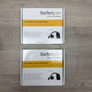 StarTech VGA2HDU VGA to HDMI Converter With USB Power Lot Of 2 New In Box